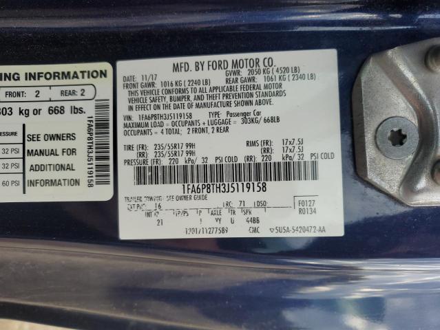 2018 FORD MUSTANG - 1FA6P8TH3J5119158