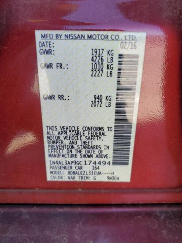 2016 NISSAN ALTIMA 2.5 - 1N4AL3AP9GC174494