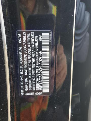 2017 PORSCHE CAYENNE TU WP1AC2A2XHLA92055