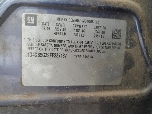 2015 BUICK LACROSSE - 1G4GB5G39FF237187