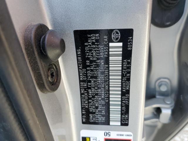 2020 TOYOTA CAMRY LE 4T1C31AK5LU538678