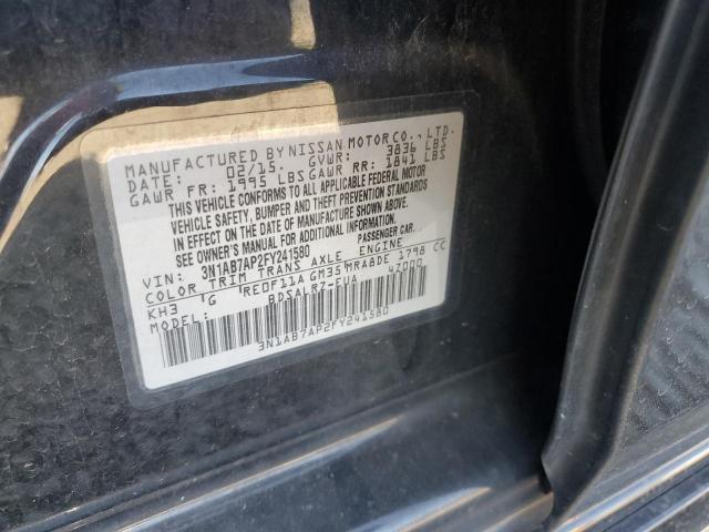 2015 NISSAN SENTRA S - 3N1AB7AP2FY241580
