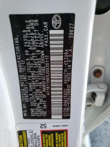 2018 TOYOTA CAMRY L - 4T1B11HK5JU030117