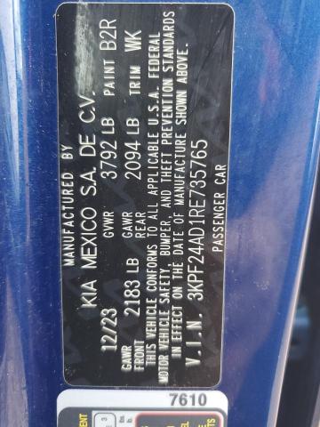 2024 KIA FORTE LX - 3KPF24AD1RE735765