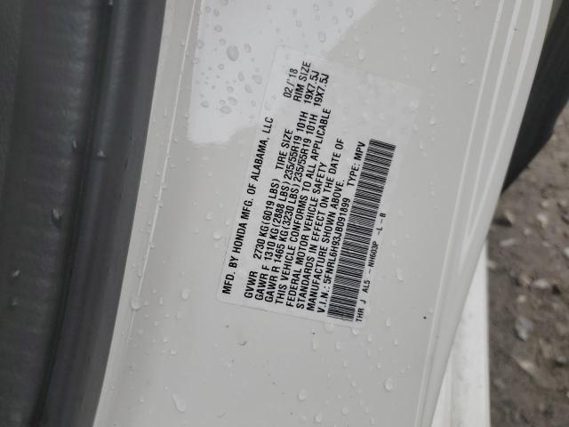2018 HONDA ODYSSEY EL 5FNRL6H93JB091899