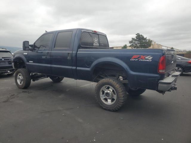 FORD F250 SUPER 2006 blue crew pic diesel 1FTSW21P46EB38778 photo #3