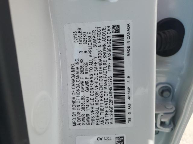 2025 HONDA CIVIC LX #3296359150