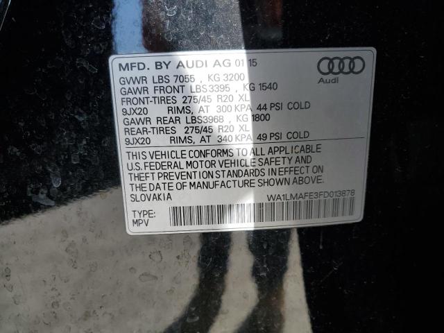2015 AUDI Q7 TDI PRE - WA1LMAFE3FD013878