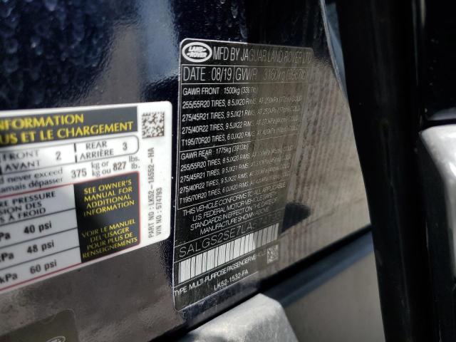 2020 LAND ROVER RANGE ROVE SALGS2SE7LA574793