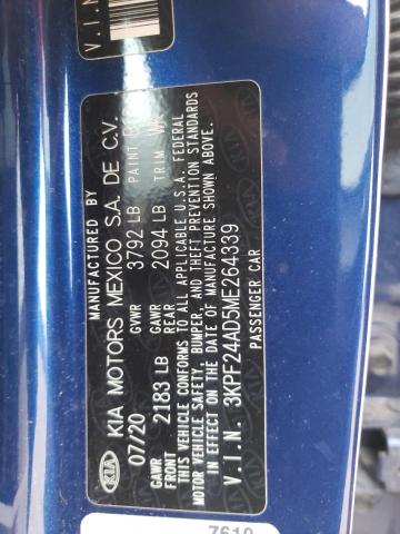 2021 KIA FORTE FE - 3KPF24AD5ME264339