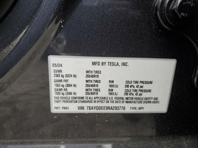 2024 TESLA MODEL Y - 7SAYGDEE9RA293776