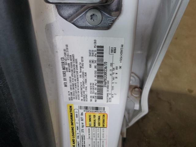 2019 FORD FUSION SEL - 3FA6P0CD3KR236770