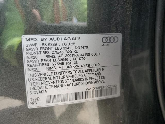 2015 AUDI Q7 PRESTIG WA1DGAFE1FD023143