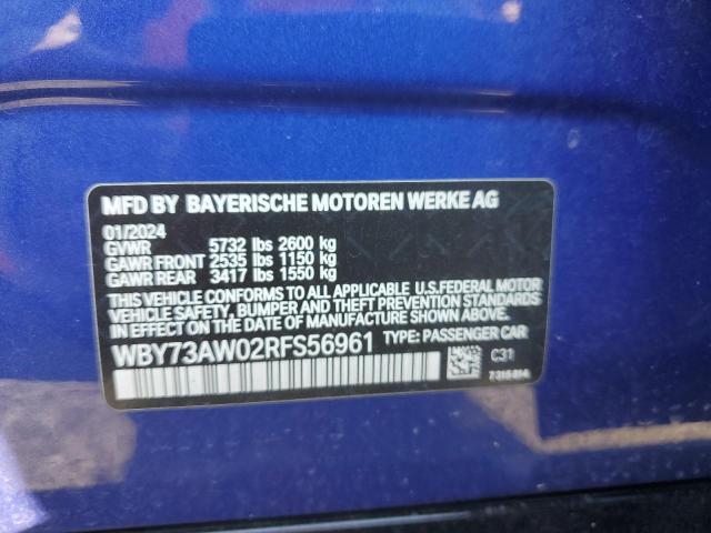 2024 BMW I4 EDRIVE WBY73AW02RFS56961