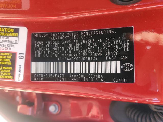 2025 TOYOTA CAMRY XSE - 4T1DAACK0SU016434