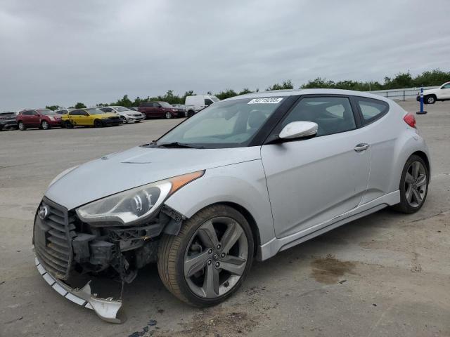 HYUNDAI VELOSTER T 2013 silver  gas KMHTC6AE2DU158240 photo #1