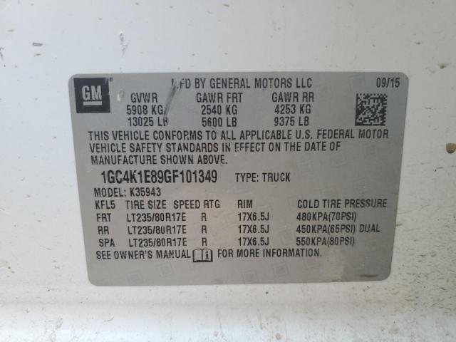 2016 CHEVROLET SILVERADO - 1GC4K1E89GF101349