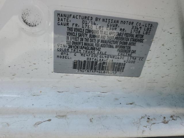2016 NISSAN VERSA S - 3N1CN7AP4GL866142
