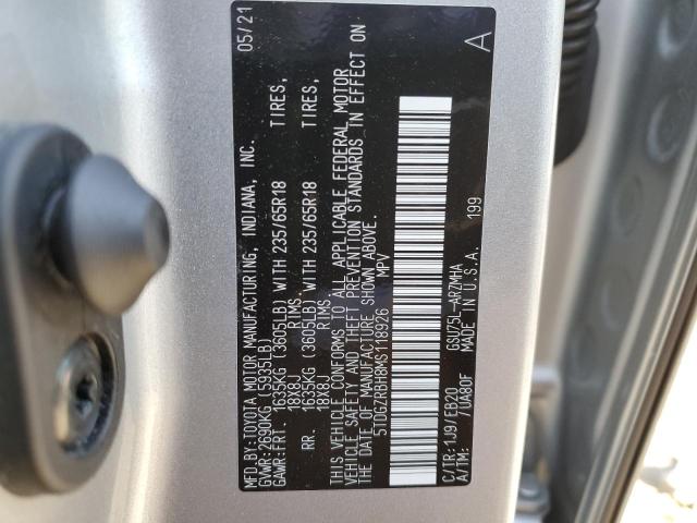 2021 TOYOTA HIGHLANDER - 5TDGZRBH8MS118926
