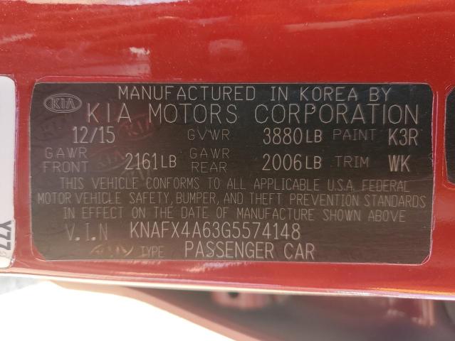 2016 KIA FORTE LX - KNAFX4A63G5574148