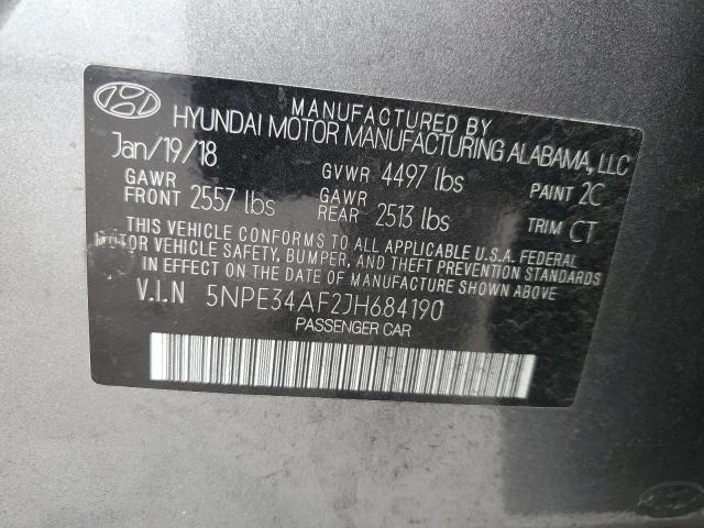 2018 HYUNDAI SONATA SPO 5NPE34AF2JH684190