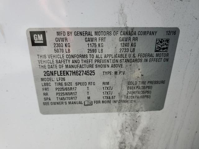 2017 CHEVROLET EQUINOX LS - 2GNFLEEK7H6274525