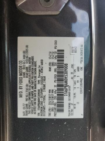 2017 FORD MUSTANG - 1FA6P8AM0H5309008