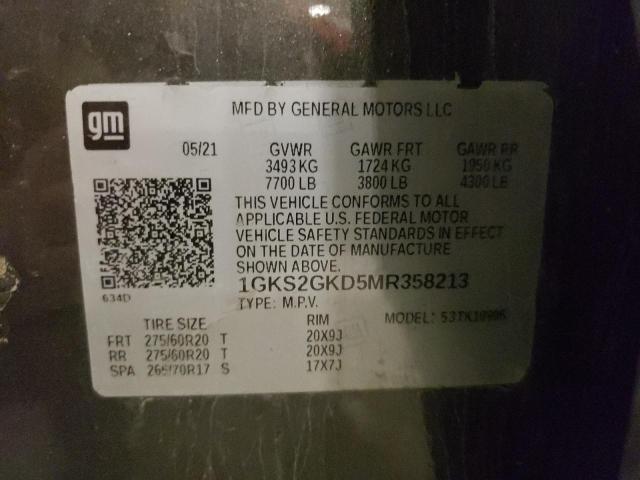 2021 GMC YUKON XL K 1GKS2GKD5MR358213