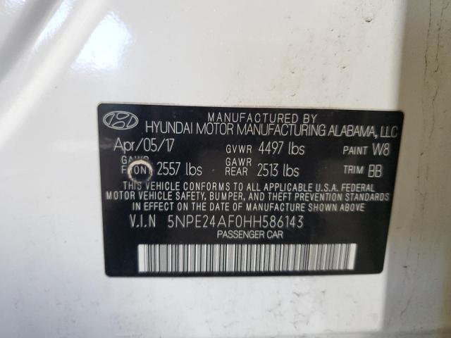 2017 HYUNDAI SONATA SE 5NPE24AF0HH586143