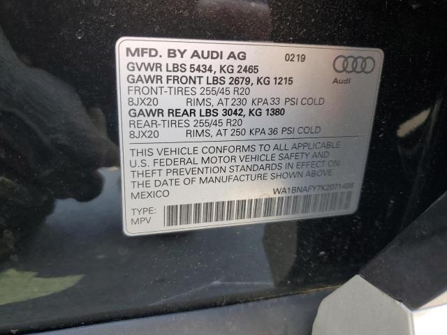 2019 AUDI Q5 PREMIUM - WA1BNAFY7K2071498