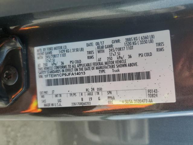 2018 FORD F150 SUPER - 1FTEW1CP9JFA14013