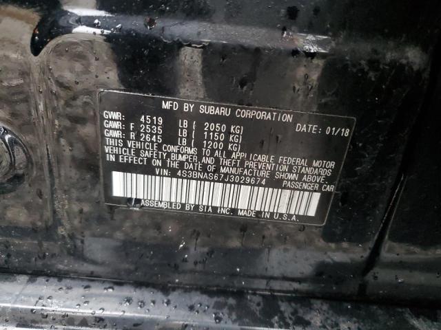 2018 SUBARU LEGACY SPO 4S3BNAS67J3029674