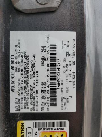 2015 FORD MUSTANG GT - 1FA6P8CF3F5412757
