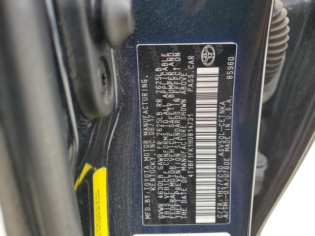 2017 TOYOTA CAMRY LE - 4T1BF1FK1HU814731