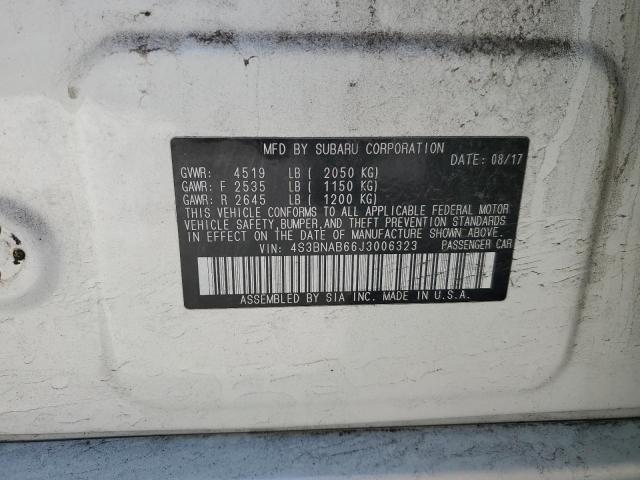 2018 SUBARU LEGACY 2.5 - 4S3BNAB66J3006323