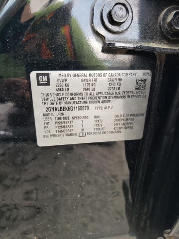 2016 CHEVROLET EQUINOX LS 2GNALBEK6G1165879