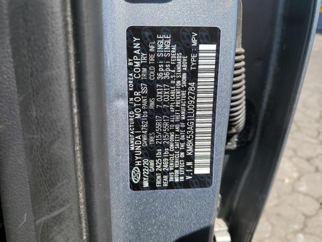 2020 HYUNDAI KONA ULTIM KM8K53AG1LU092784