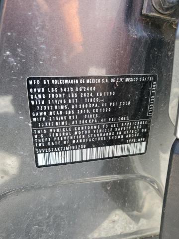 2018 VOLKSWAGEN TIGUAN SE - 3VV2B7AX7JM157239