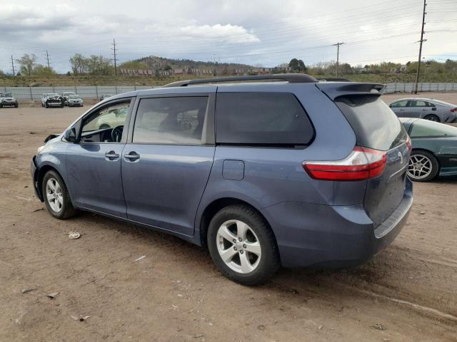 TOYOTA SIENNA LE 2017 blue  gas 5TDKZ3DC3HS864375 photo #3