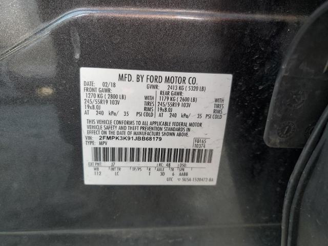 2018 FORD EDGE TITAN - 2FMPK3K91JBB68179