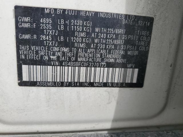 2015 SUBARU OUTBACK 2. - 4S4BSBFC0F3270123