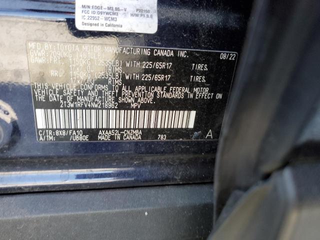 2022 TOYOTA RAV4 XLE - 2T3W1RFV4NW218962