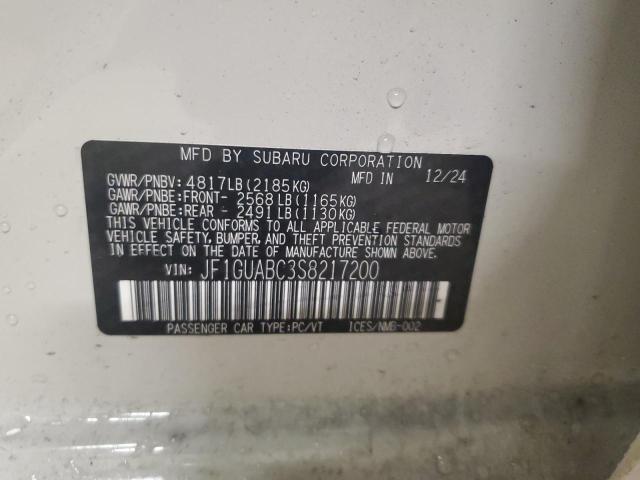 2025 SUBARU IMPREZA JF1GUABC3S8217200
