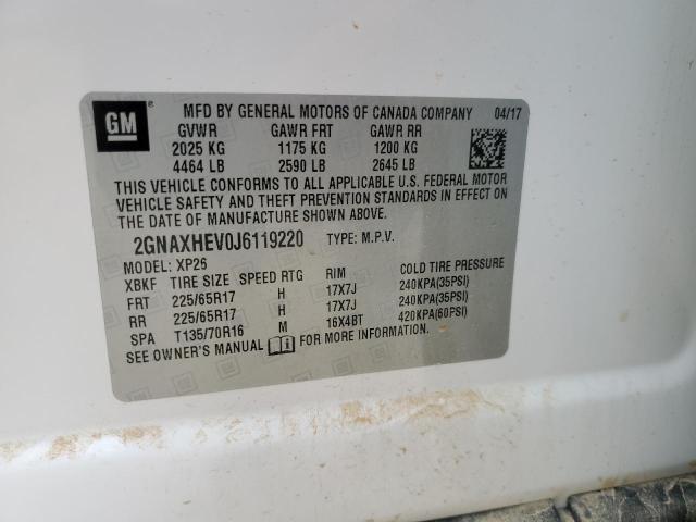 2018 CHEVROLET EQUINOX LS - 2GNAXHEV0J6119220