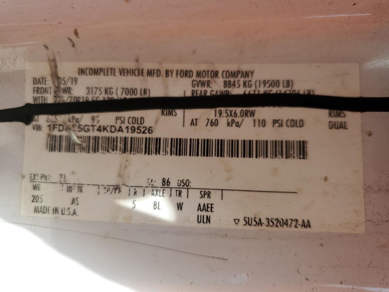 FORD F-550 SUPER DUTY