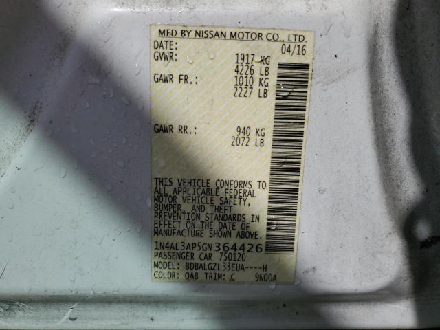 2016 NISSAN ALTIMA 2.5 - 1N4AL3AP5GN364426