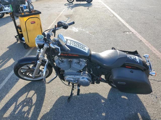 HARLEY-DAVIDSON XL883 SUPE 2014 black road/str gas 1HD4CR237EC434800 photo #4