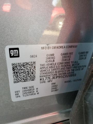 2025 CHEVROLET TRAX 2RS KL77LJEP9SC028993