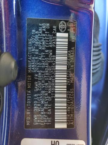 2018 TOYOTA COROLLA L - 2T1BURHE5JC064298