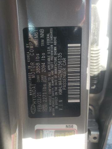 2021 HYUNDAI ELANTRA SE - KMHLM4AG2MU156135